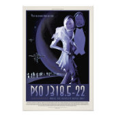 Sci-Fiトラベル広告、惑星PSO J318.5-22 フォトプリント (正面)