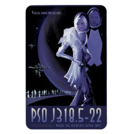 Sci-Fiトラベル広告、惑星PSO J318.5-22 マグネット