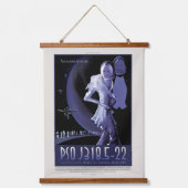 Sci-Fiトラベル広告、惑星PSO J318.5-22 吊り下げ型タペストリー (正面)