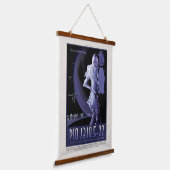 Sci-Fiトラベル広告、惑星PSO J318.5-22 吊り下げ型タペストリー (傾斜あり)