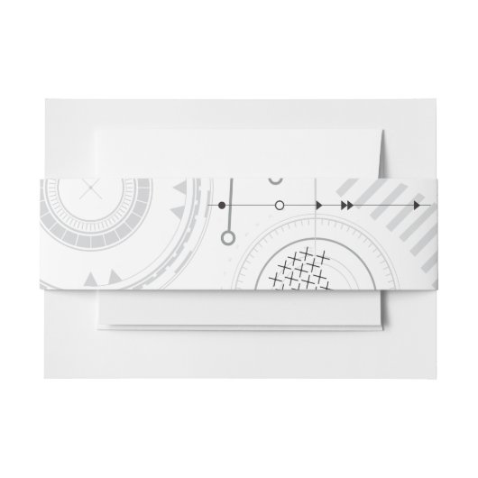 SCI-FIバルミツワーベリーラップバンド 招待状ベリーバンド (正面例)