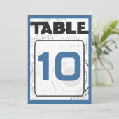 SCI-FIバーバルミツワーテーブル席カード 招待状 (スタンド正面)