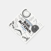 SCI-FIバーバルミツワーパーティーナプキン スタンダードカクテルナプキン (角)