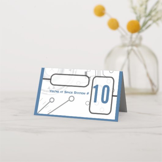 SCI-FIバーバルミツワー座席表エスコートカード プレイスカード (正面)