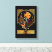 Sci-Fiヒーローストレッチキャンバス印刷 キャンバスプリント (インサイチュ (ウッドフロア))