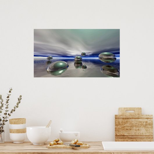 Sci Fiファンタジー横 ポスター (キッチン)