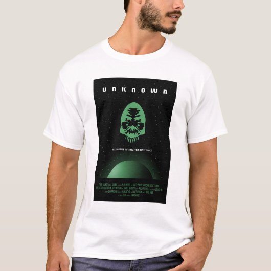 Sci-Fiホラー動画広告、不明 Tシャツ (正面)