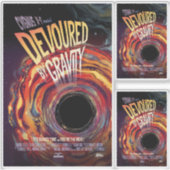 Sci-Fiホラー動画広告、重力によって破壊 シール (正面)