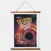 Sci-Fiホラー動画広告、重力によって破壊 吊り下げ型タペストリー (正面)