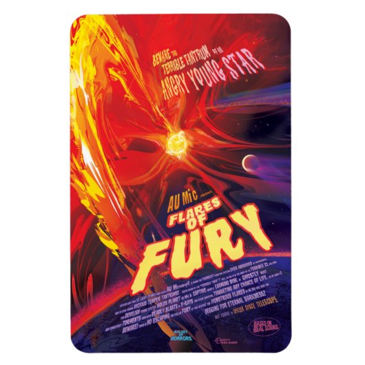 Sci-Fiホラー映画広告、怒りのフレア マグネット (縦)