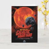 Sci-Fiホラー映画広告、銀河墓地 カード (黄色い花)