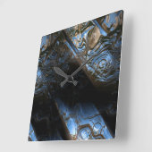 Sci-Fiメタルアート2-1時計 スクエア壁時計 (傾斜)