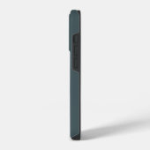Sci-Fiモノグラムグレーの未来的な円 iPhoneケース (左側面)