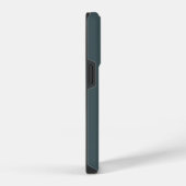 Sci-Fiモノグラムグレーの未来的な円 iPhoneケース (右側面)