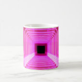 Sci-Fiレトロ3D：アーポップ・アートのトイラストレーション コーヒーマグカップ (中央)