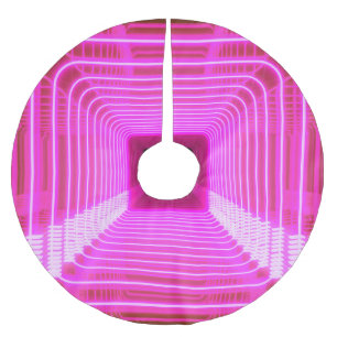 Sci-Fiレトロ3D：アーポップ・アートのトイラストレーション ブラッシュドポリエステルツリースカート