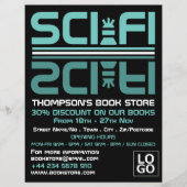 Sci-Fiロゴ、ブックストア広告ズ チラシ (正面)