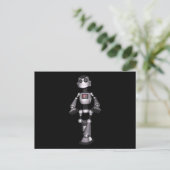 Sci-Fiロボットの3Dハーフトーン ポストカード (スタンド正面)