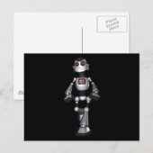 Sci-Fiロボットの3Dハーフトーン ポストカード (正面/裏面)