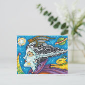 SCI FI宇宙ウィッチ&彗星キャットハロウィンカラフルン シーズンポストカード (スタンド正面)