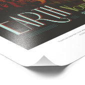 Sci-Fi旅行広告、プラネットアース フォトプリント (角)