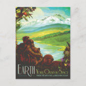 Sci-Fi旅行広告、プラネットアース ポストカード (正面)