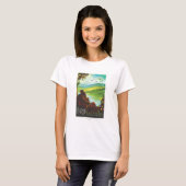 Sci-Fi旅行広告、プラネットアース Tシャツ (正面フル)