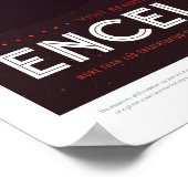 Sci-Fi旅行広告、惑星エンケラドゥス ポスター (角)