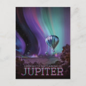 Sci-Fi旅行広告、惑星ジュピター ポストカード (正面)