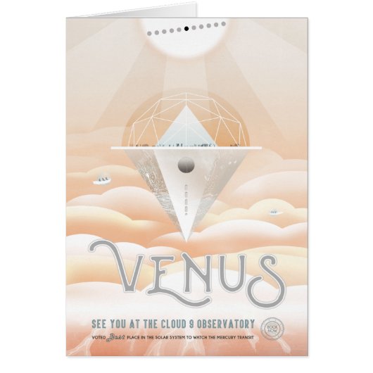 Sci-Fi旅行広告、惑星ビーナス (正面)