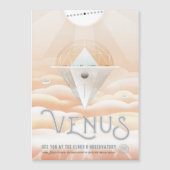 Sci-Fi旅行広告、惑星ビーナス マグネット招待状 (正面)