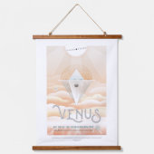 Sci-Fi旅行広告、惑星ビーナス 吊り下げ型タペストリー (正面)