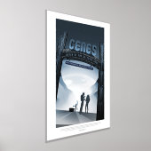 Sci-Fi旅行広告、矮星セレス 箔ポスター (レイダウン)