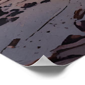 Sci-Fi構造を持つ超現実的な砂漠オアシス ポスター (角)