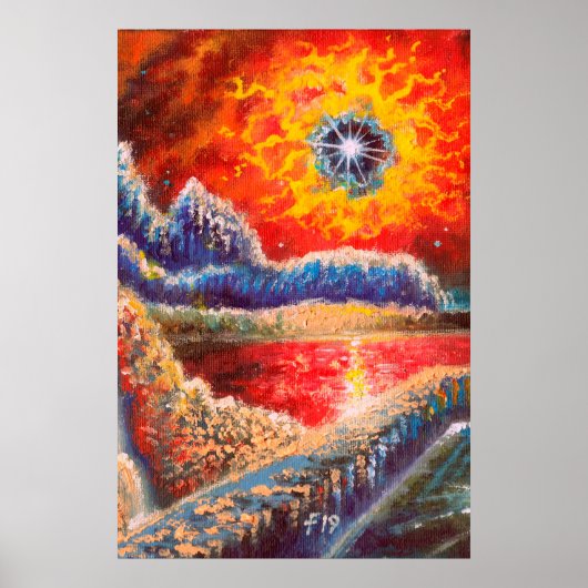 Sci Fi横絵画面図 ポスター (正面)