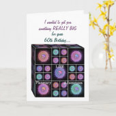 Sci Fi誕生日付き60年メモリカード – おもしろい カード (黄色い花)