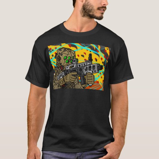 Sci Fi軍隊バトルソルジャー。 Tシャツ (正面)