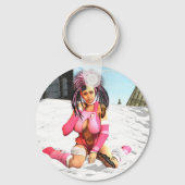 Sci Fi雌サイボーグ キーホルダー (正面)