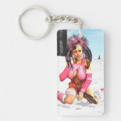 Sci Fi雌サイボーグ キーホルダー (正面)