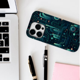 Sci-Fi電子ダークパターン Case-Mate iPhone 14 Proケース