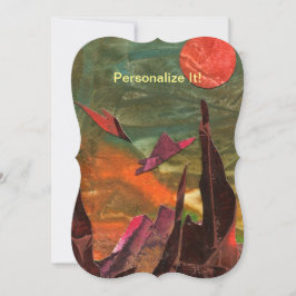 Sci=Fi "ファイアバード"飛行中のエイリアンライフ型枠 サンキューカード