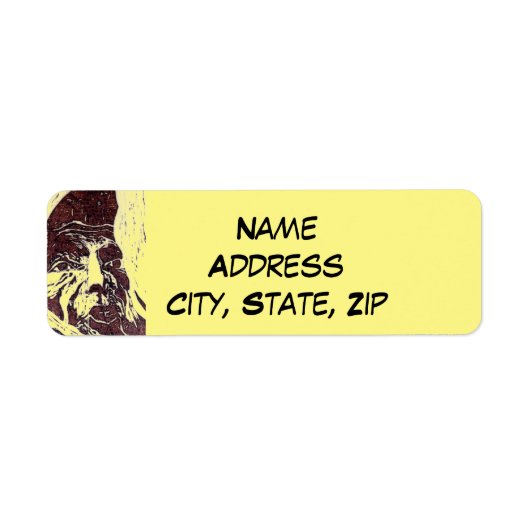 Sci-Fi "月の風景"月の男 ラベル (正面)