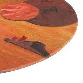 Sci-Fi "火の海"二重の太陽、溶岩海世界 カッティングボード (角)