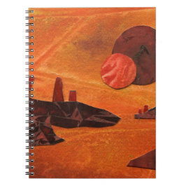 Sci-Fi "火の海"二重の太陽、溶岩海世界 ノートブック