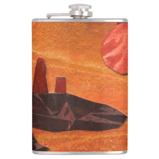 Sci-Fi "火の海"二重の太陽、溶岩海世界 フラスク (正面)