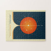 Sci-Fi Ad、オレンジ原子時計、深い宇宙 ジグソーパズル (横)