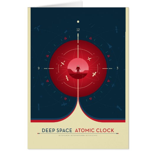 Sci-Fi Ad、赤原子時計、深い宇宙 (正面)