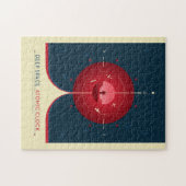 Sci-Fi Ad、赤原子時計、深い宇宙 ジグソーパズル (横)