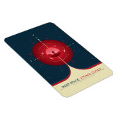 Sci-Fi Ad、赤原子時計、深い宇宙 マグネット (右側)