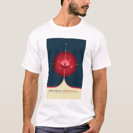 Sci-Fi Ad、赤原子時計、深い宇宙 Tシャツ
